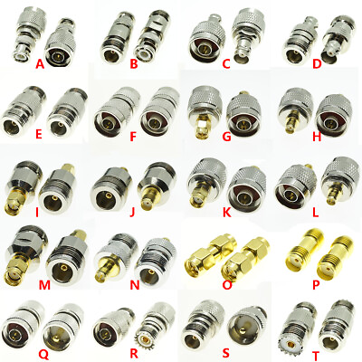 #ad N TO BNC N SMA UHF SO239 PL259 male female RF Connector Adapter Test Converter $2.56