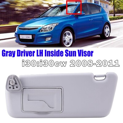 #ad 3X Car Sun Visor Inside Left LH Gray for I30 I30CW 2008 2011 852012L020TX3498 AU $210.99