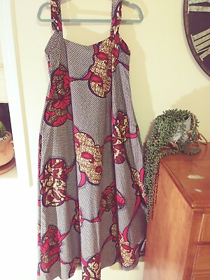#ad NEW Print Women#x27;s Dress Beautiful Print perfect S M. RARE $80.00