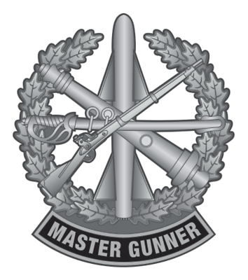 #ad 5quot; master gunner military bumper sticker decal usa made $26.99