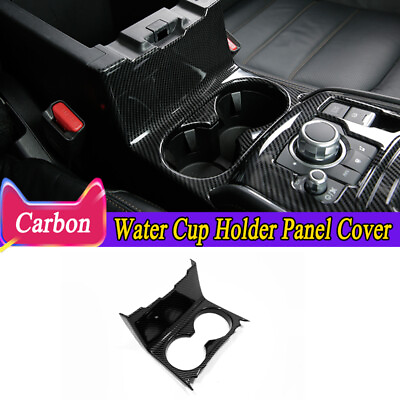 #ad ABS Carbon Fiber Water Cup Holder Panel Cover Trim For Mazda CX 5 CX5 2017 2024 $59.98