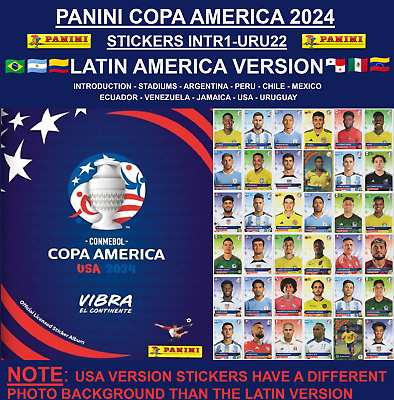 #ad * LATIN AMERICA VERSION * Panini Copa America 2024 Stickers INTR1 URU22 $0.99