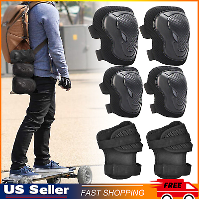 #ad Adult Wrist Elbow Knee Pads Skateboard Roller Skate Bike Protective Gear Guard $9.99