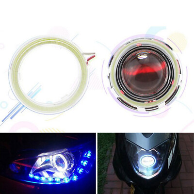 #ad 60mm 120mm Car COB Angel Eye LED Ring Light Headlight Lamp Long Service Life $9.42