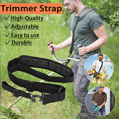 #ad Trimmer Shoulder Strap Adjustable Universal for Brush Cutter Trimmer Lawn Mowers $7.55