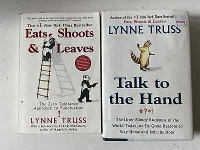 #ad Lynne Truss 2 Book Lot Eats Shoots And Leaves Talk To Hand Writing Nonfiction $9.99