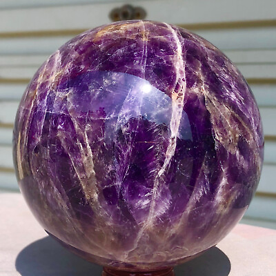 #ad 4.7lb Natural Dreamy Amethyst Sphere Quartz Crystal Ball Reiki Healing $177.00