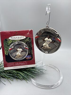 Hallmark 1997 Keepsake Christmas Ornament JACKIE ROBINSON 50th ANNIVERSARY C24 $14.99