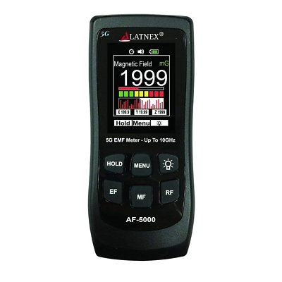 #ad LATNEX AF 5000 5G EMF Meter RF Detector Tester and Reader with Calibration Certi $197.61