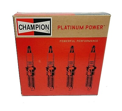 #ad Set of 4 Spark Plugs Platinum Power Champion Spark Plug 3026 $12.99