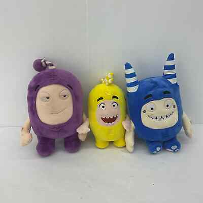 #ad Oddbods One Annimation Blue Yellow Purple Plush Stuffed Animal $28.00