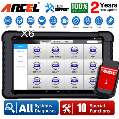 #ad ANCEL X6 OBD2 Scanner Automotive All System Bi direactional Diagnostic Scan Tool $260.00
