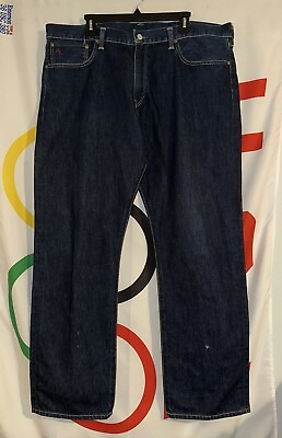 #ad Polo Ralph Lauren Straight Jeans Mens 40x32 Dark Wash Denim Classic Fit $19.97