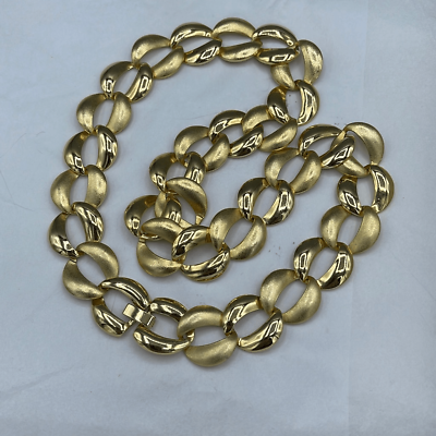 #ad Gold big link chain vintage necklace $18.00