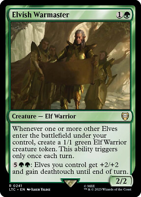 MTG Elvish Warmaster The Lord of the Rings Commander $2.19
