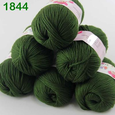 #ad Sale New Lot 6ballsx50g Soft Cashmere Silk Velvet Children Hand Knitting Yarn 44 $19.94