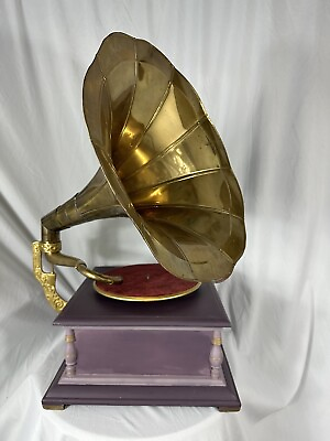 #ad Antique Gramophone For Design Purposes Amazing Color Skim 14”Wamp;L 27”H ￼ $229.00