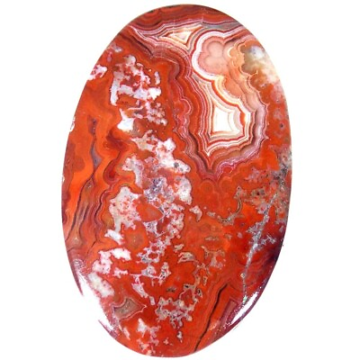 #ad 30.80Cts. 22X35X4mm 100% Natural Top Designer Crazy Lace Agate Oval Cab Gemstone $7.49