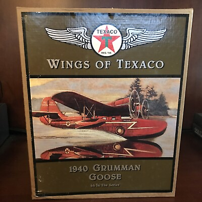 Wings Of Texaco 1940 Grumman Goose 4th In The Series Die Cast Metal Coin Bank $59.99