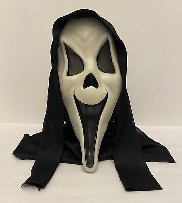 #ad Vintage Scream Ghostface Hooded Smiling Mask Fun World Div Glow In The Dark $79.97