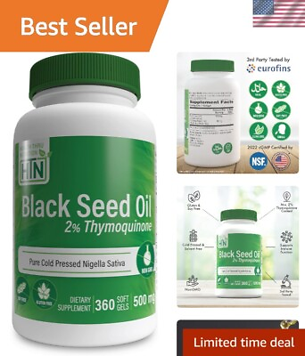#ad Non GMO Black Seed Oil Softgels Antioxidant Rich Joint Support amp; Skin Health $83.99