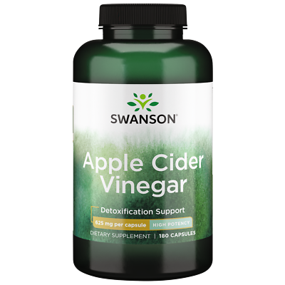 #ad Swanson Herbal Supplements High Potency Apple Cider Vinegar 625 mg Capsule 180ct $11.69