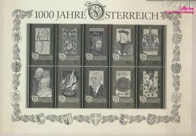 #ad Austria Block12S black print MNH 1996 1000 years Austria 8721505 $14.01