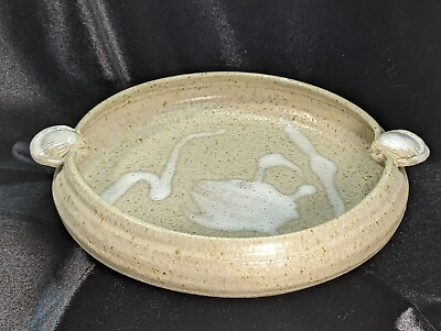 Handmade Nautical Seashell Studio Art Pottery Studio Centerpiece Bowl $48.88