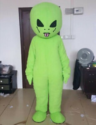 #ad Halloween Green Mascot Costume Suits Cosplay Party Game Dress Outfits Clothing $249.99