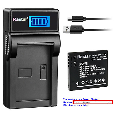 #ad Kastar Battery LCD Charger for Panasonic DMW BCK7E amp; Lumix DMC FH5 Lumix DMC FH6 $19.99