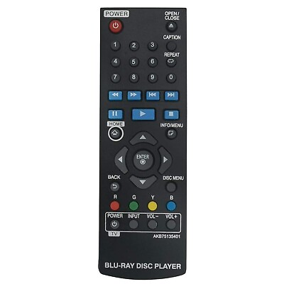 #ad AKB75135401 Replace Remote Control Fit for LG Blu ray Player BPM35 UP870 UP875 $7.19