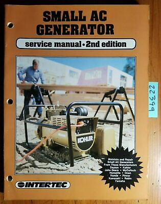 #ad Intertec Small AC Generator Service Manual GSM 2 1986 2nd Homelite Honda Kohler $25.00