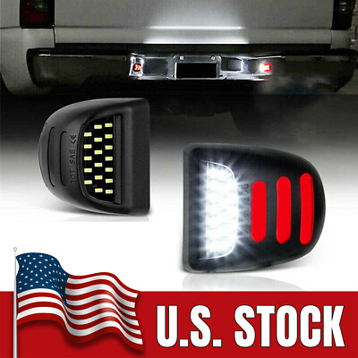 #ad 2x LED License Plate Light Lamp For Chevy Silverado For Sierra YukonXL 1500 2500 $9.99