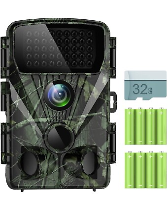 #ad Trail Hunting Camera 4K 30MP Night Vision Wide Angle Motion Activated 2.4#x27;#x27;LCD $59.99