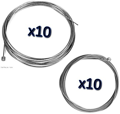 10 x Jagwire Slick Stainless Steel Road Brake amp; Shift Cables Set for Shimano $53.95