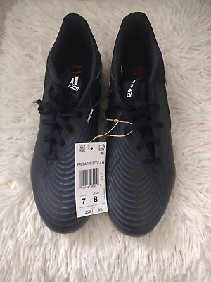 Men’s 7 Adidas Predator Edge .4 TF Black Soccer Turf Shoes $40.00