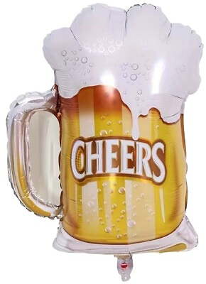#ad CHEERS MUG OF BEER Birthday Party Celebrations Anniversary 12quot; 2Pcs NEW $7.99