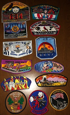 #ad Lot Of 13 2001 Boy Scout National Jamboree Patches NEW $129.99