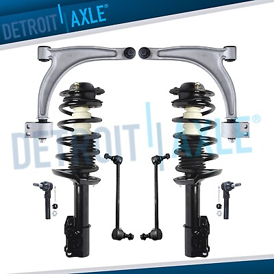 #ad Front Struts Lower Control Arms Sway Bars Tie Rods for Chevy Malibu Pontiac G6 $251.48