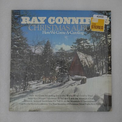 #ad Ray Conniffs Christmas Album Here We Come A Caroling w Shrink LP Vinyl Record $7.82