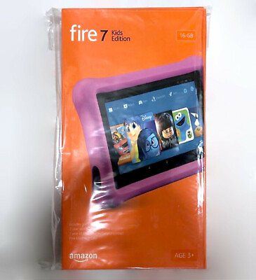#ad NEW Amazon Fire Tablet Kids Edition 16GB 7th Generation PINK Kid Proof Case $84.44