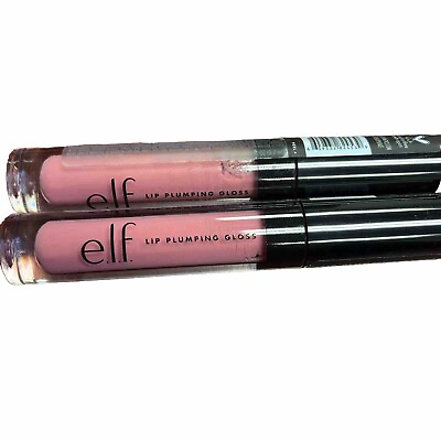 #ad e.l.f. Lip Plumping Gloss Sparkling Rose Bigger Lips Color 82453 0.09 oz 2 Pack $15.00