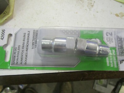 #ad Spark Plug Non Fouler 14mm thread with tapered seat 2 package Dorman 42006 $11.99