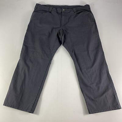 #ad Noble Outfitters Pants Men#x27;s 44x30 Gray Hammer Drill Canvas Cargo Workwear $19.99