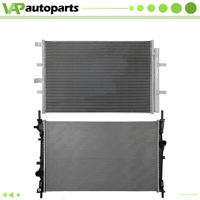 #ad For 15 19 Ford Transit 150 250 Aluminium Radiator amp; Condenser Cooling Assembly $130.88