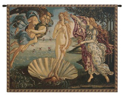 #ad Birth of Venus Nascita di Vener Botticelli Italian Tapestry Wall Art Hanging New $267.00
