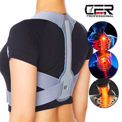 Adjustable Posture Corrector Back Support Shoulder Brace Belt Men Women Clavicle #ad $15.29