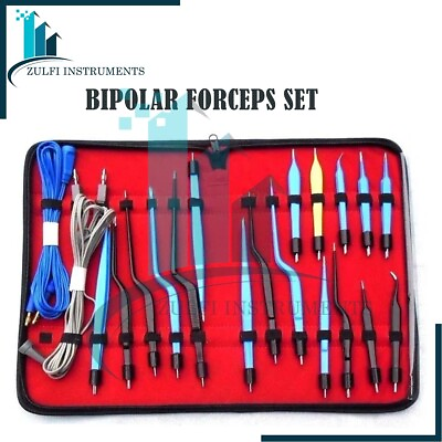 #ad Bipolar Bayonet Forceps Electro surgical Instruments Set $129.00