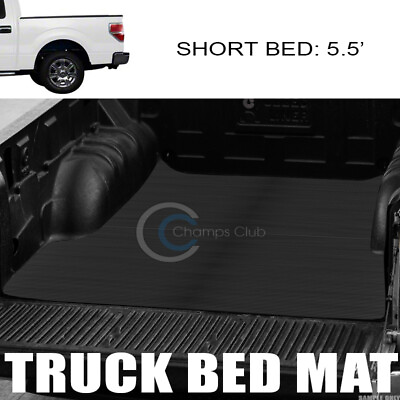 Fits 04 14 Ford F150 5.5 Ft Short Bed Horizontal Style Rubber Truck Mat Liner V2 $83.95