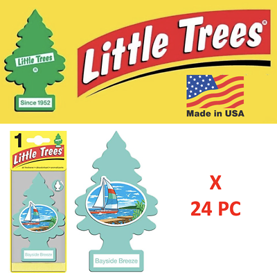 #ad Little Trees Freshener 17121 Bayside Breeze MADE IN USA Pack of 24 $20.48